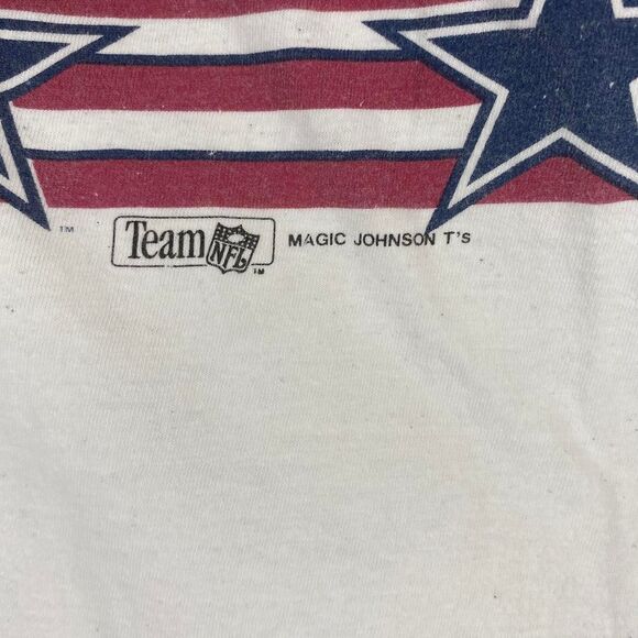 Vintage 1992 Magic Johnson NFL Dallas Cowboys Super Bowl XXVII Shirt Size XLarge - Picture 5 of 6